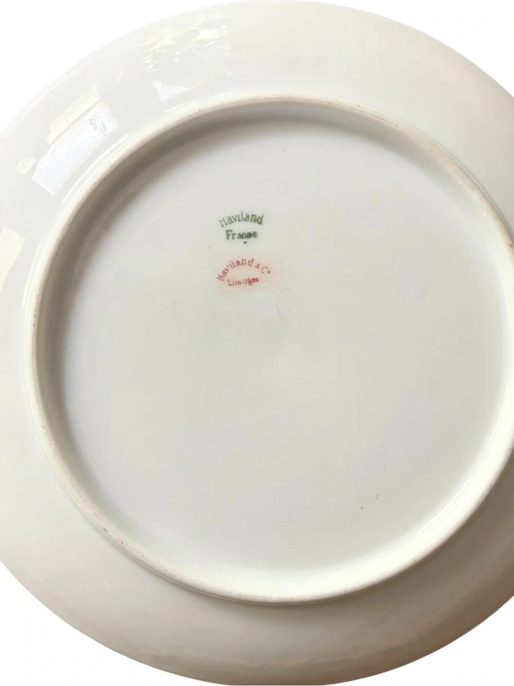 Antique Haviland Limoges Schleiger 579 7.5” Salad Plate Green Red Gold